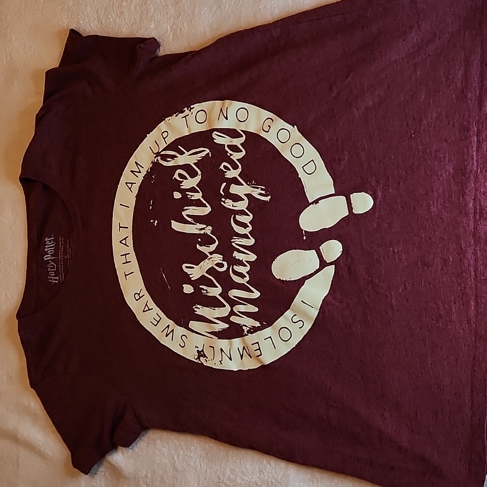 Harry Potter Tee "I Solemnly Swear That I Am Up To No Good" Mischief Managed